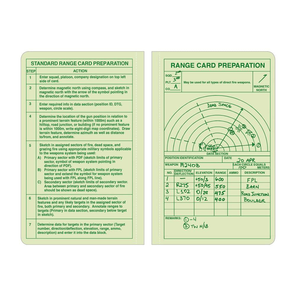 Rite in the Rain Green 4-5/8"x7-1/4" Tactical Perfect 80ct