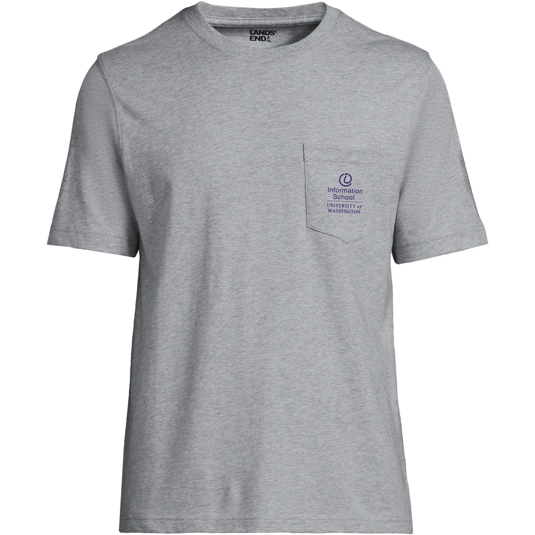 Lands' End Unisex UW Information School Short Sleeve Pocket T-Shirt