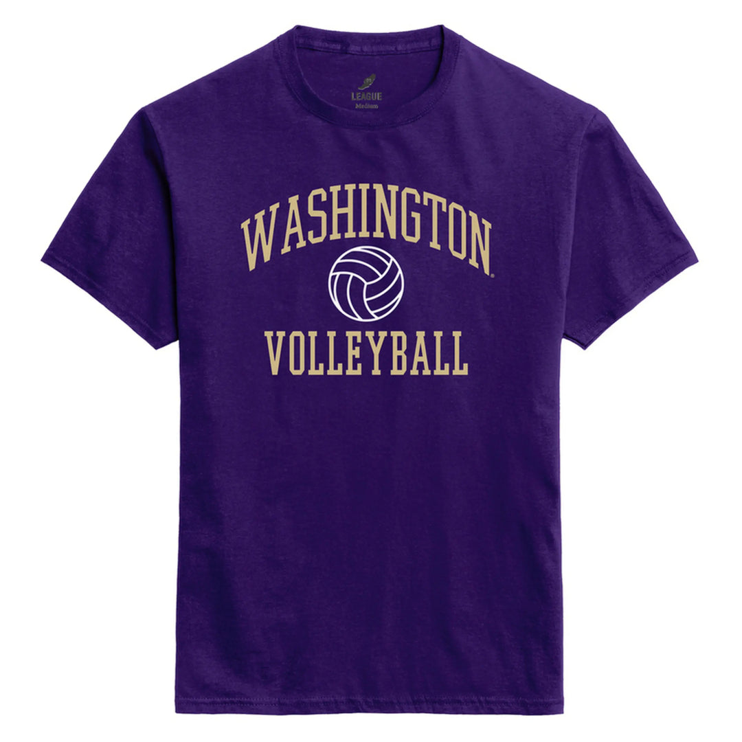 League Unisex Washington Huskies Volleyball EZ Tee