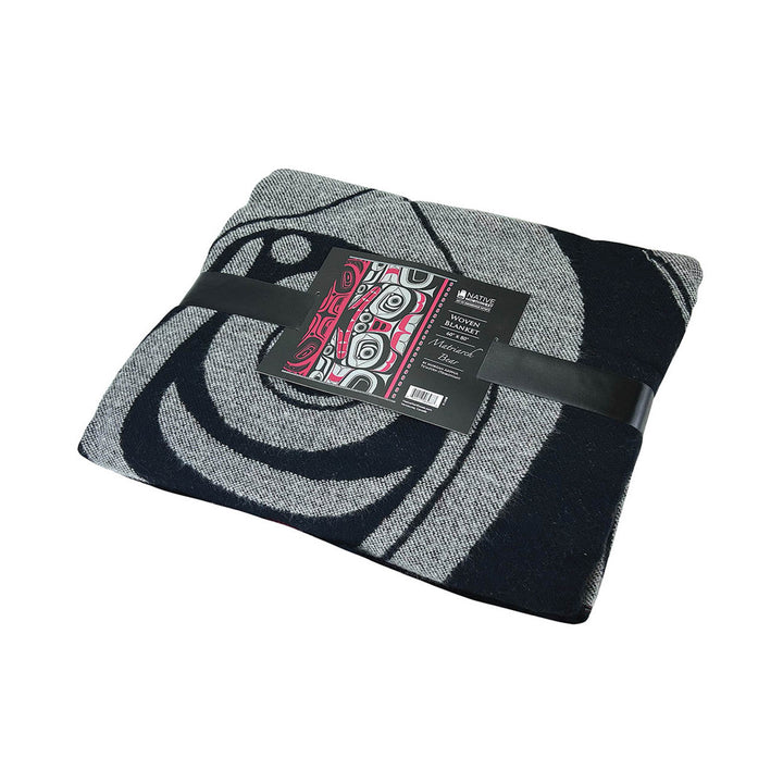 Native Northwest Matriarch Bear Woven Blanket