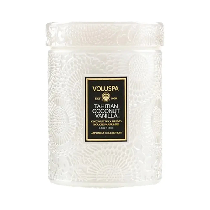 Voluspa Tahitian Coconut Vanilla Small Jar Candle 5.5oz