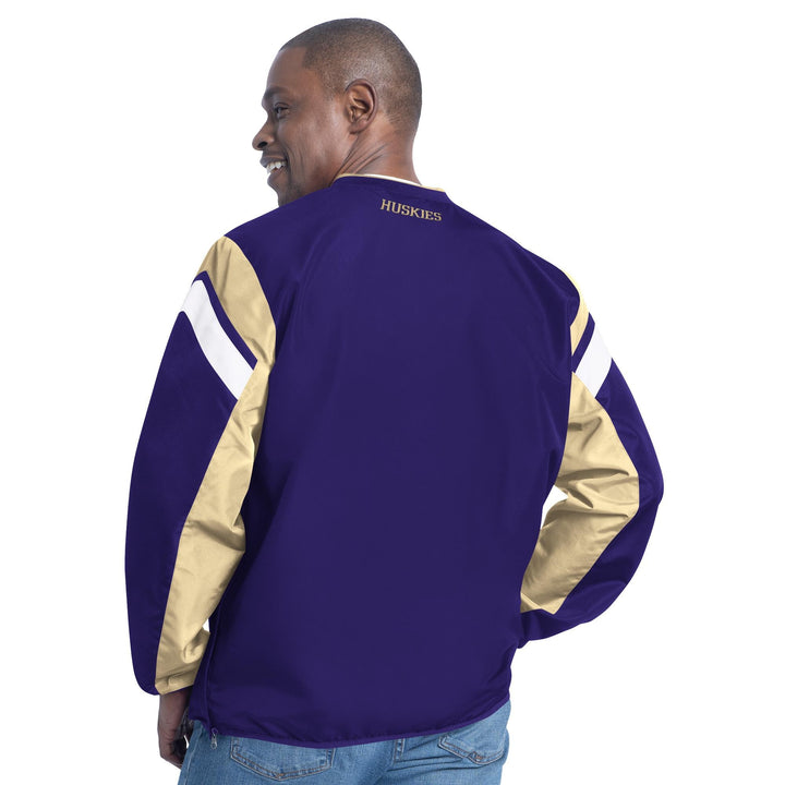 GIII Men's W Huskies SS25 Taslan V-neck Jacket