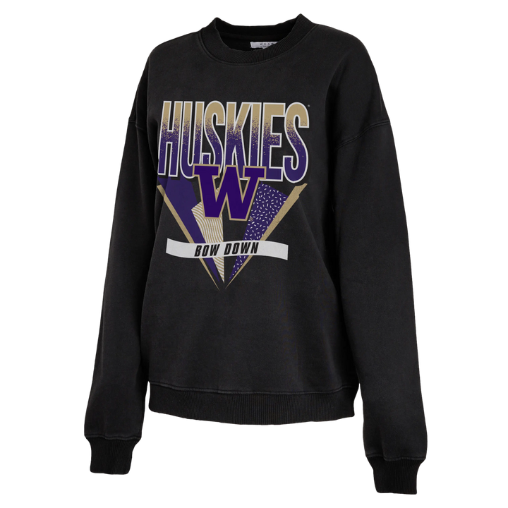 WEAR Women's Huskies W FW25 Washed Oversized Crewneck