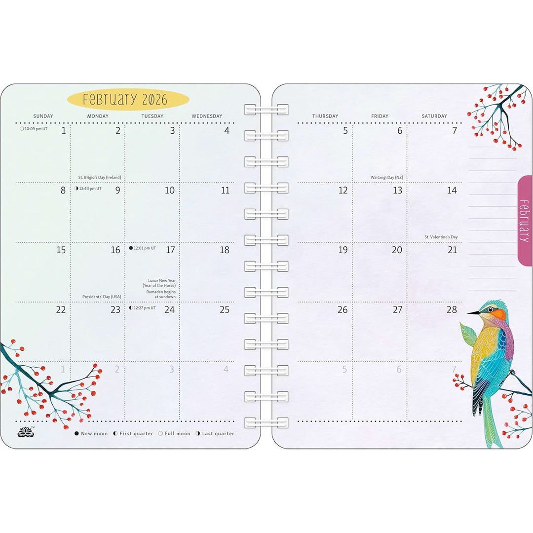 Birds of a Feather 2026 Weekly Planner Calendar