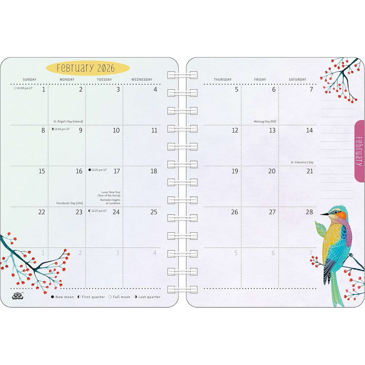 Birds of a Feather 2026 Weekly Planner Calendar