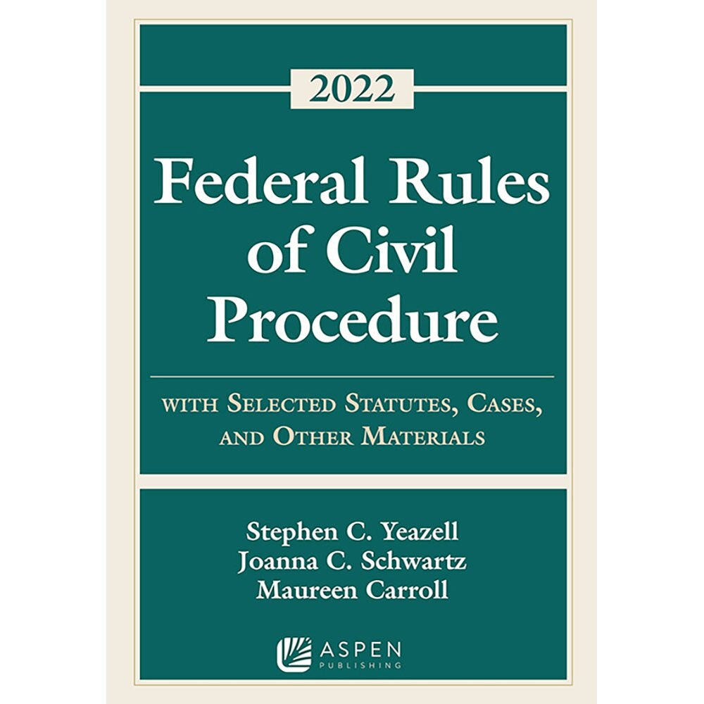 2022 Federal Rules of Civil Procedure Supplement with Selected Stautes