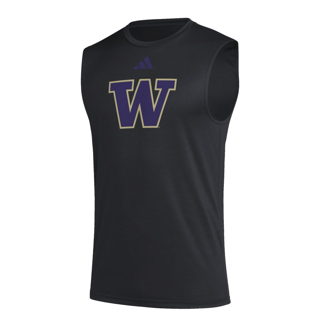 adidas Men's W Logo Sleeveless Pregame Tee