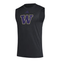 adidas Men's W Logo Sleeveless Pregame Tee Front thumbnail