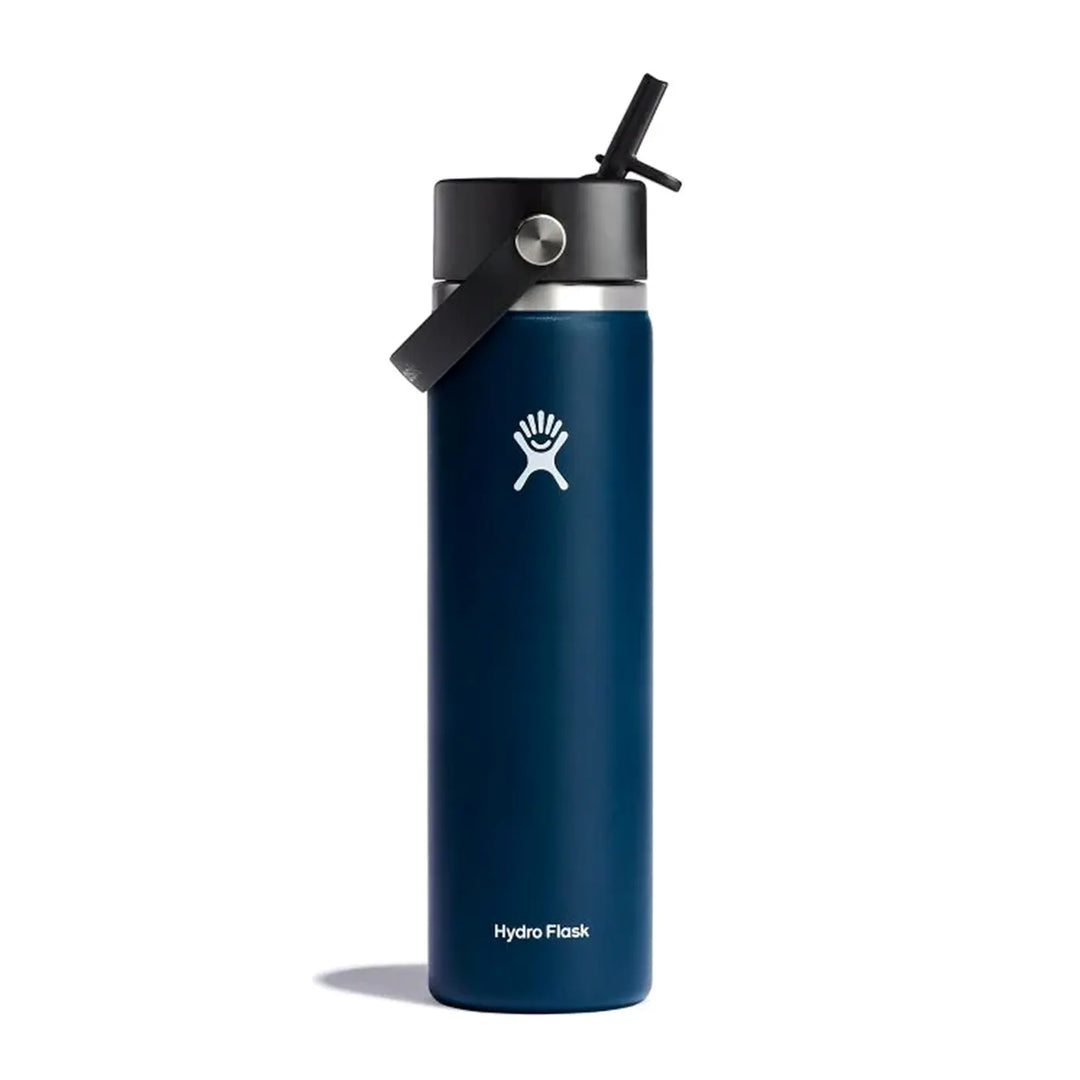 Hydro Flask Indigo Wide Flex Straw Cap Water Bottle 24oz
