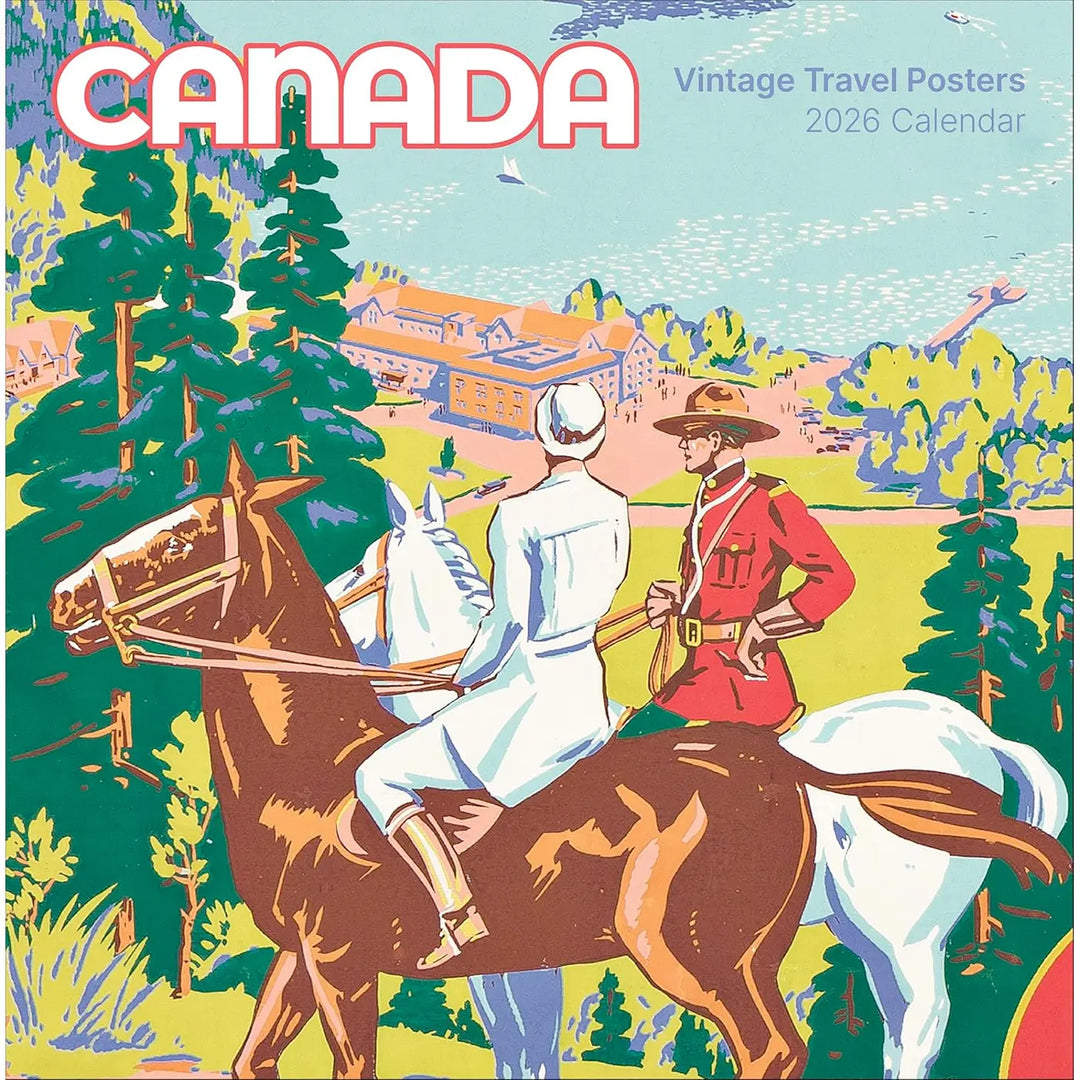 Canada: Vintage Travel Posters 2026 Wall Calendar
