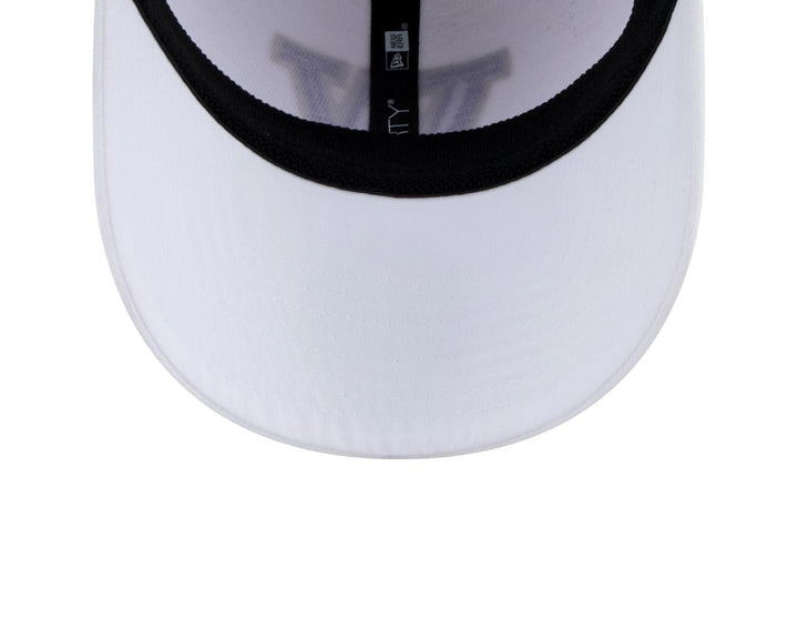 New Era White 39Thirty Purple W Stretch Fit Hat