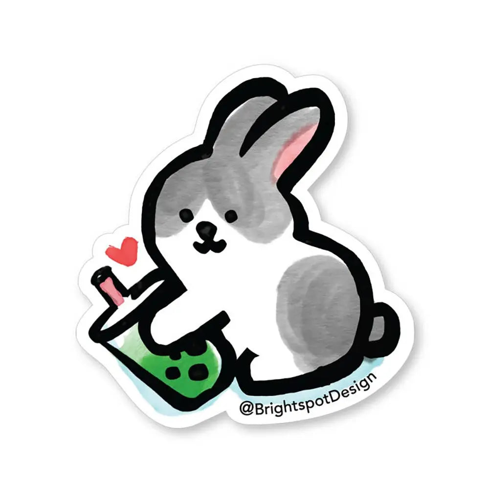 Brightspot Design Bunny Boba Sticker