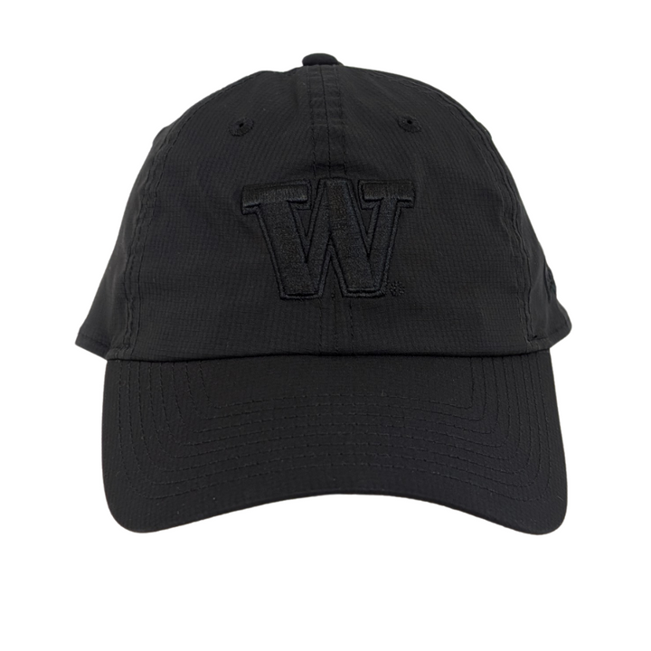 New Era Kids' Black Tonal W Logo Casual Classic Ripstop Adjustable Hat