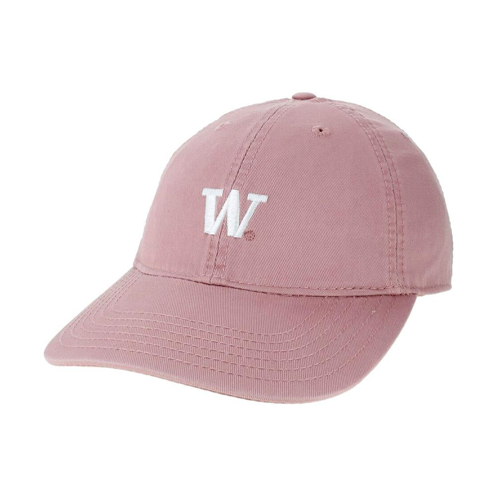 Legacy Dusty Rose Washington Huskies Mini W Logo Relaxed Twill Adjustable Hat