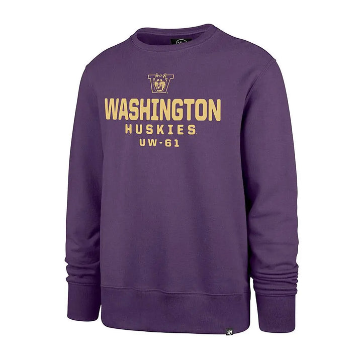 47 Brand Men's Vault Dog W Washington Honor Roll Headline Crewneck