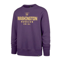 Photo of 47 Brand Men's Vault Dog W Washington Honor Roll Headline Crewneck Front.