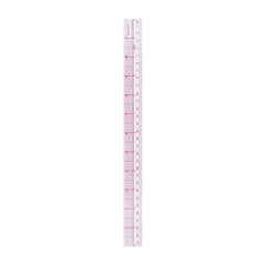 Westcott 12" 30cm 10th Inch Plastic Metric Beveled Ruler