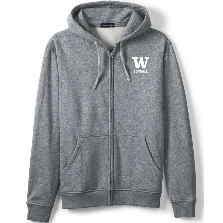 Lands' End Unisex UW Bothell Full Zip Hoodie Sweatshirt