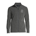 Lands' End Men's UW Information School Thermacheck Fleece Full Zip Charcoal thumbnail