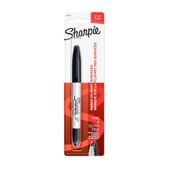Sharpie Twin Tip Black Permanent Marker