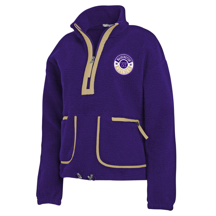 WEAR Women's Washington Huskies FW24 Polar Fleece Half Zip
