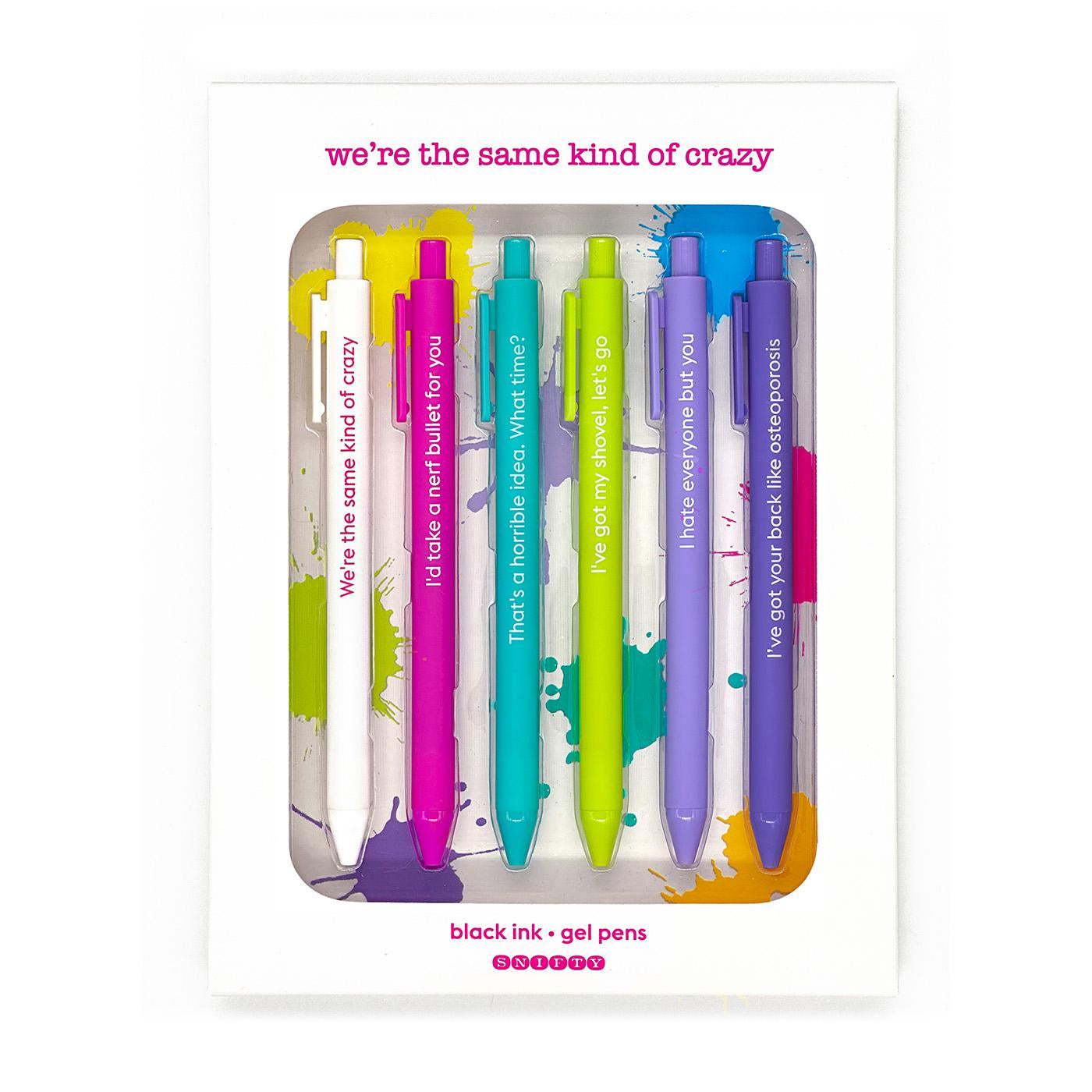 SNIFTY We're the Same Kind Of Crazy Pen Set – University Book Store