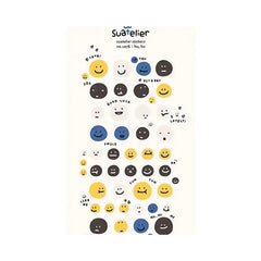 Suatelier Smile Face Hu Hu Stickers