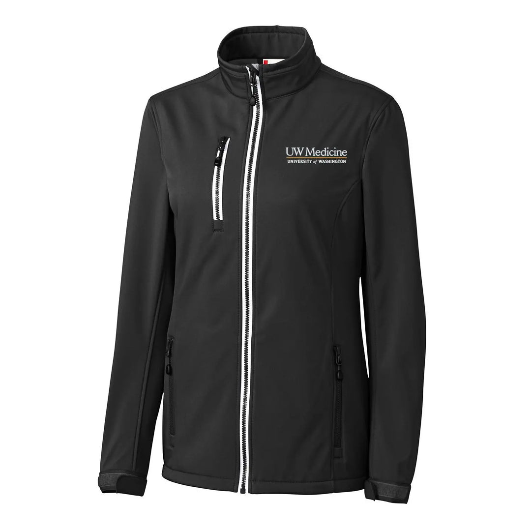 Clique Black Women's UW Medicine Telemark Softshell Jacket
