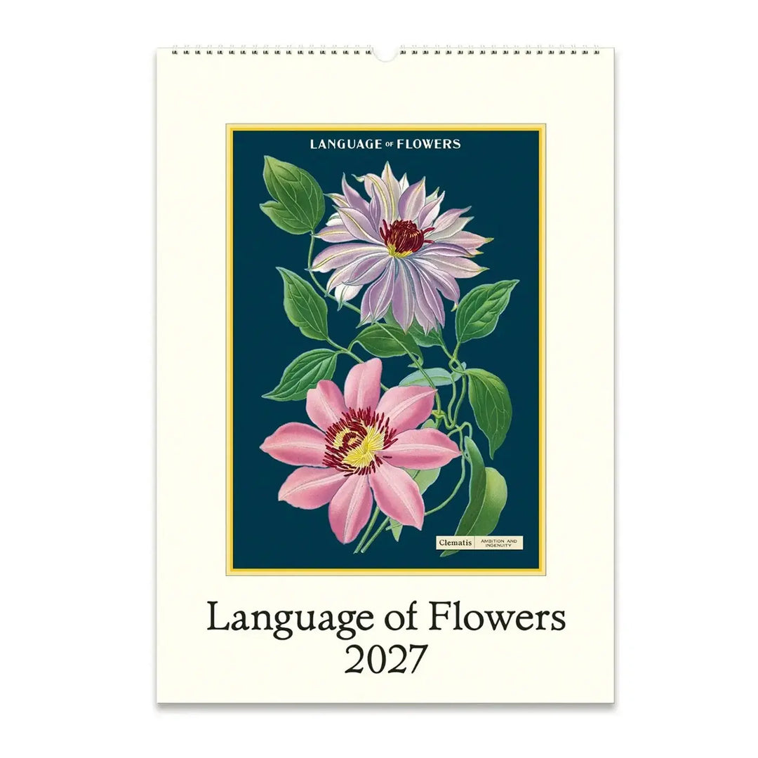Cavallini Language Of Flowers 2027 Wall Calendar