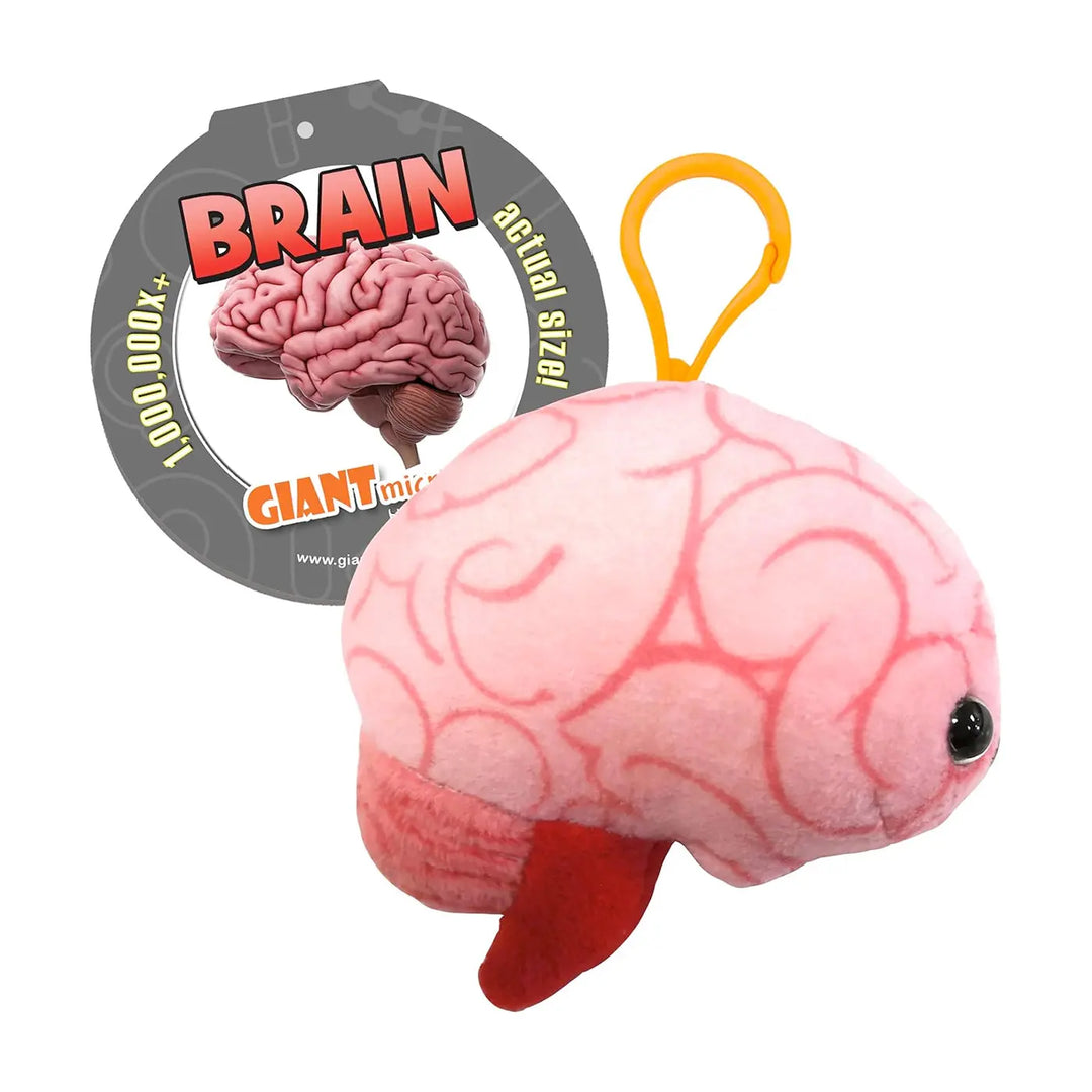 GIANTmicrobes Brain Organ Keychain Plush