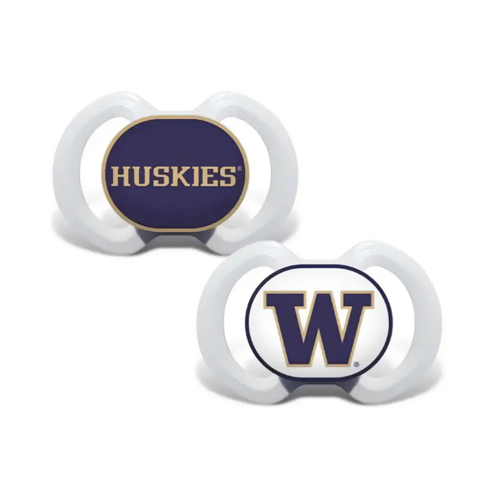 Masterpieces Baby Washington Huskies Pacifiers 2pk