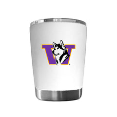 FG White Retro Dog Low Ball Tumbler 12oz