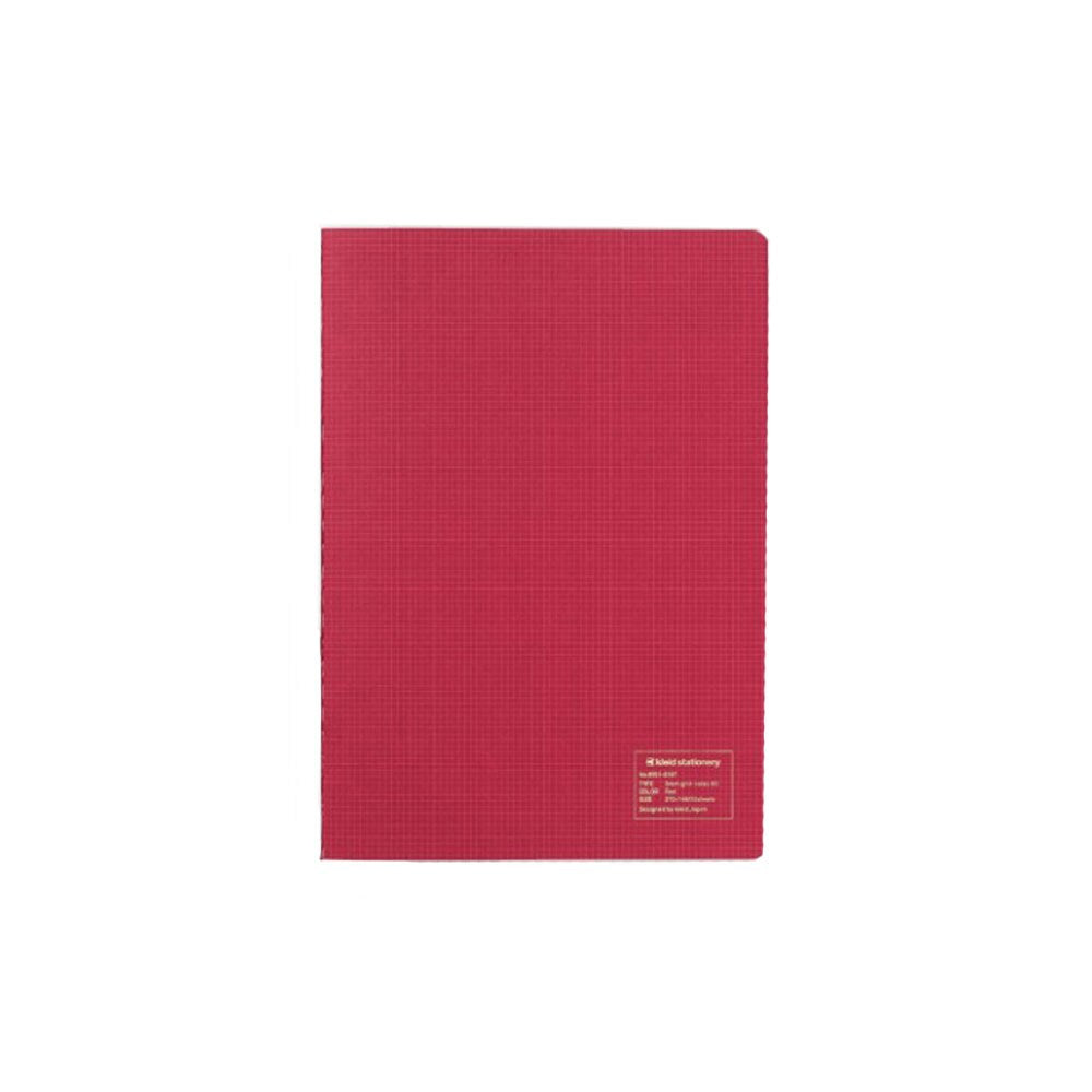Kleid 2mm A5 Grid Cream Paper Sewn Notebook#color_red