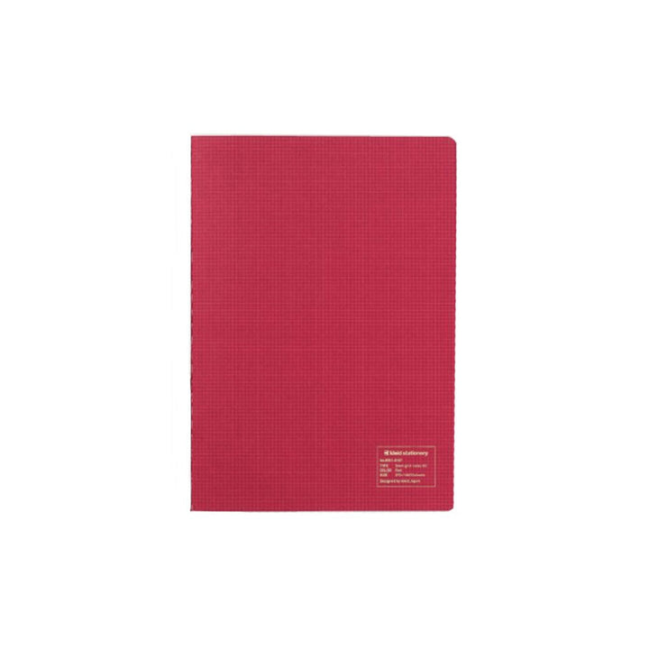 Kleid 2mm A5 Grid Cream Paper Sewn Notebook#color_red
