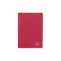Photo of Kleid 2mm A5 Grid Cream Paper Sewn Notebook#color_red.