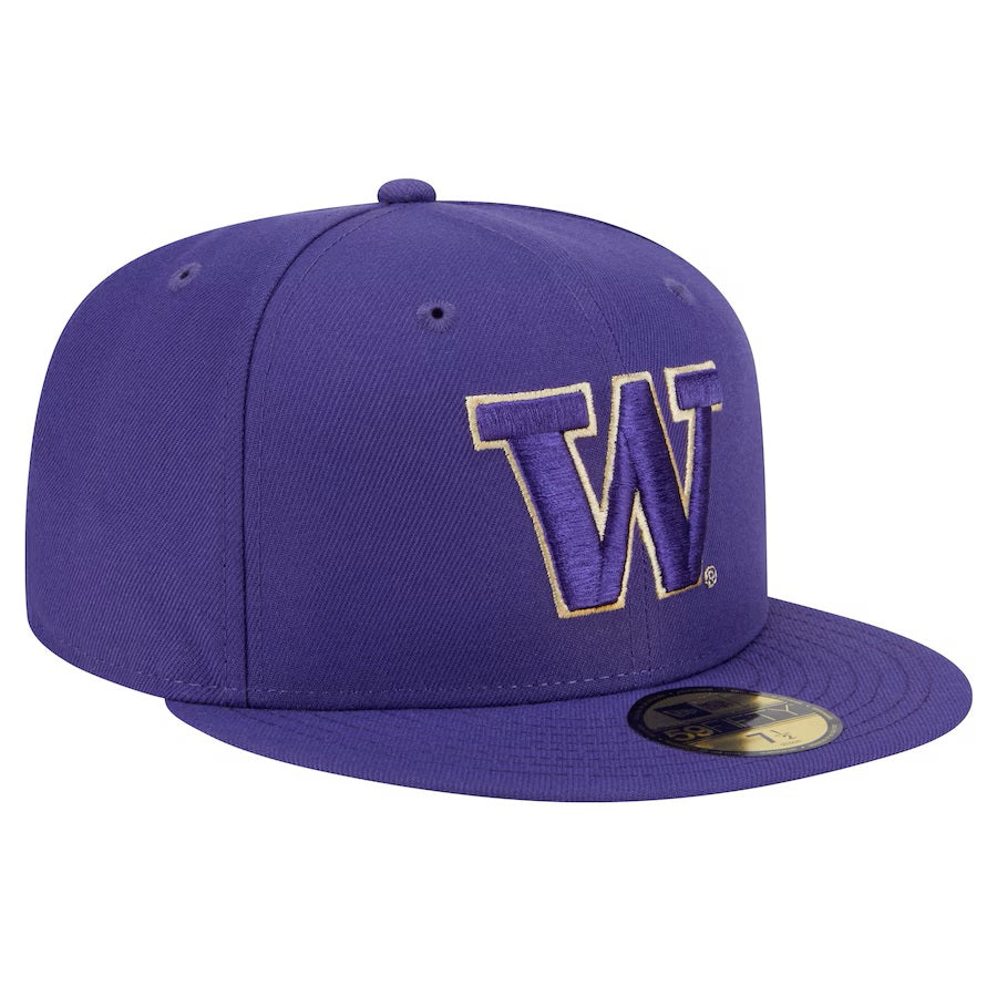 New Era Purple W Logo 59Fifty EG Fitted Hat