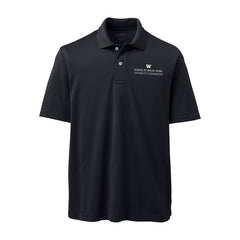 Lands' End Men's UW School of Social Work Polyester Polo Black Hover