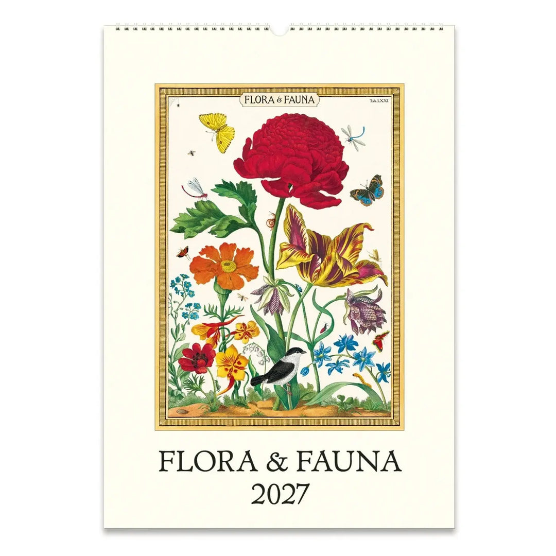 Cavallini Flora & Fauna 2027 Wall Calendar