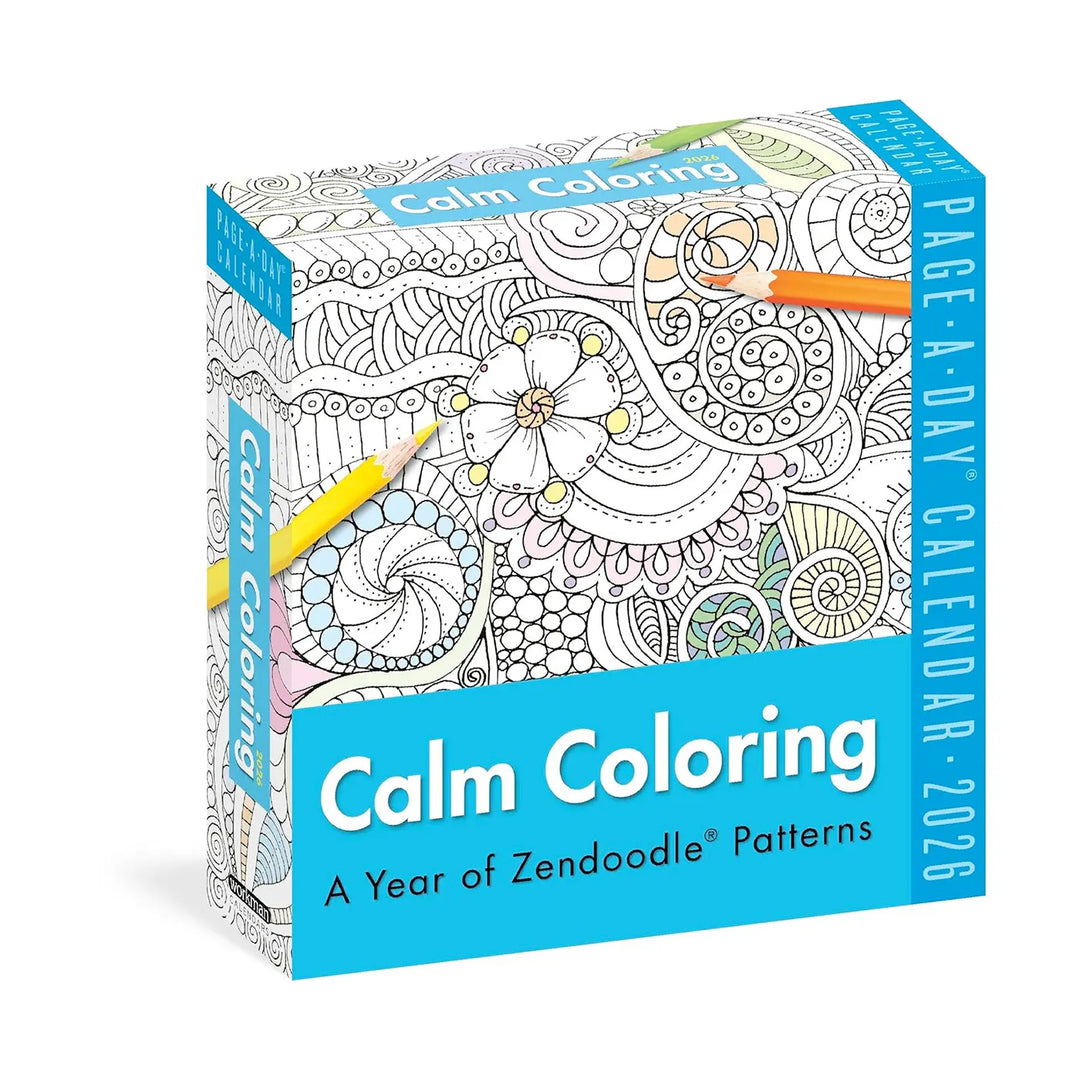 Calm Coloring Page-A-Day Calendar 2026