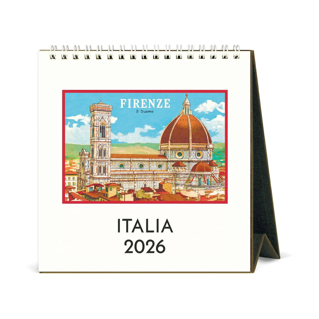 Cavallini Italia 2026 Desk Calendar