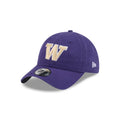 New Era Purple Washington Huskies W Logo Casual Classic Adjustable Hat thumbnail