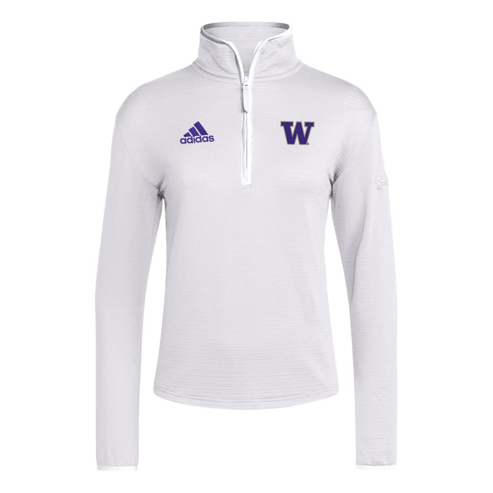 adidas Women's W Logo Melange Quarter Zip
