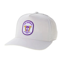 Photo of Legacy White Washington Huskies Banana Sticker Cut Above Perforated Adjustable Hat.