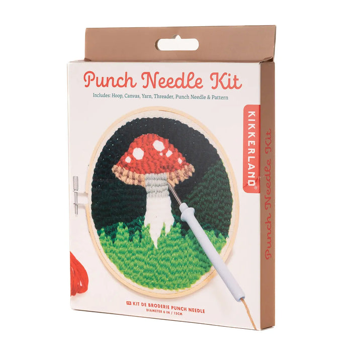 Kikkerland Mushroom Punch Needle Kit