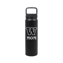 Photo of DROP SHIP Nordic Black W Mom Insulated Stainless Steel Bottle 24oz.
