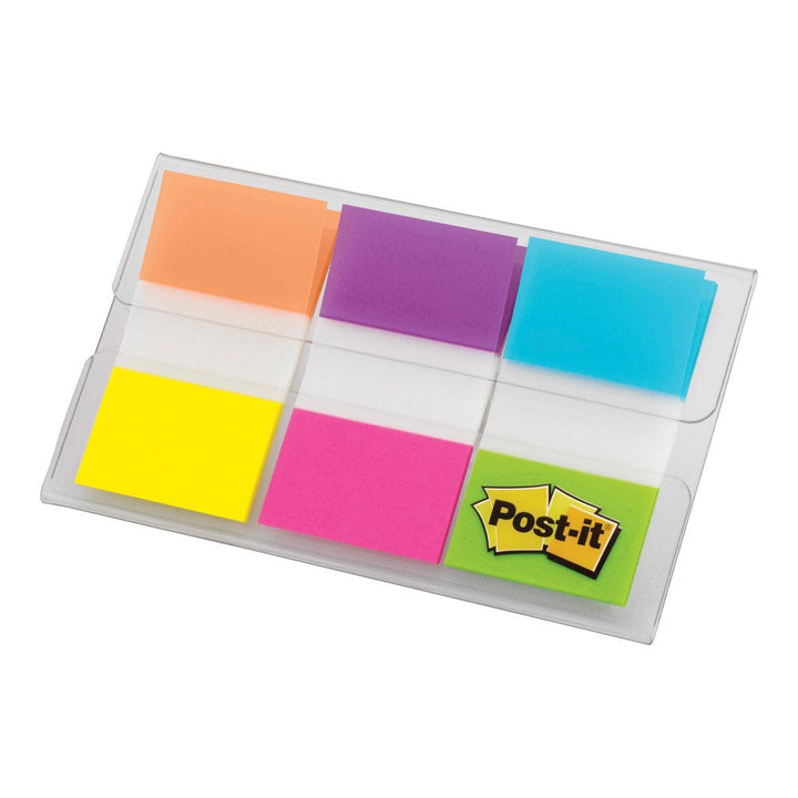 Post-it Six Electric Glow Colors 1.0" Flags 60 Pack