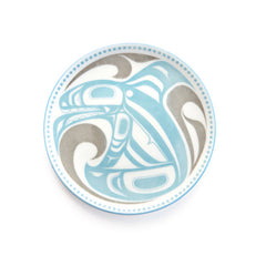 Native Northwest Killer Whale Porcelain Art Plate