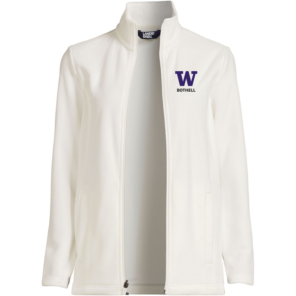 Lands' End Women's UW Bothell Thermacheck Fleece Full Zip