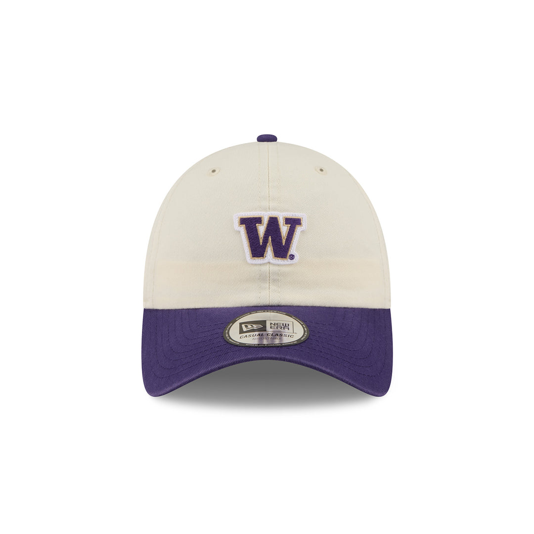 New Era White Purple Washington Huskies 2t Micro Logo Casual Classic Hat