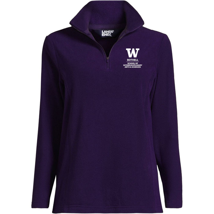 Lands' End Women's UW Bothell Interdisciplinary Arts & Sciences Thermacheck Fleece Quarter Zip